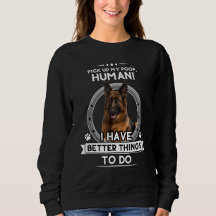 Deutscher Schäferhund Schäfer Hund Mama Vater Joke Sweatshirt