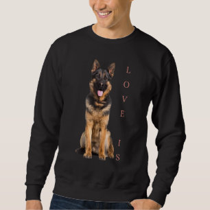 Deutscher Schäferhund Schäfer Hund Mama Vater Lieb Sweatshirt