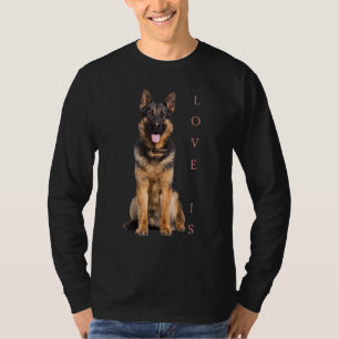Deutscher Schäferhund Schäfer Hund Mama Vater Lieb T-Shirt