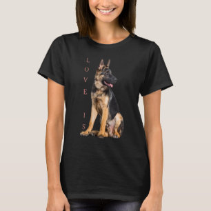 Deutscher Schäferhund Schäfer Hund Mama Vater Lieb T-Shirt