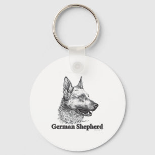 Deutscher Schäferhund Schlüsselanhänger