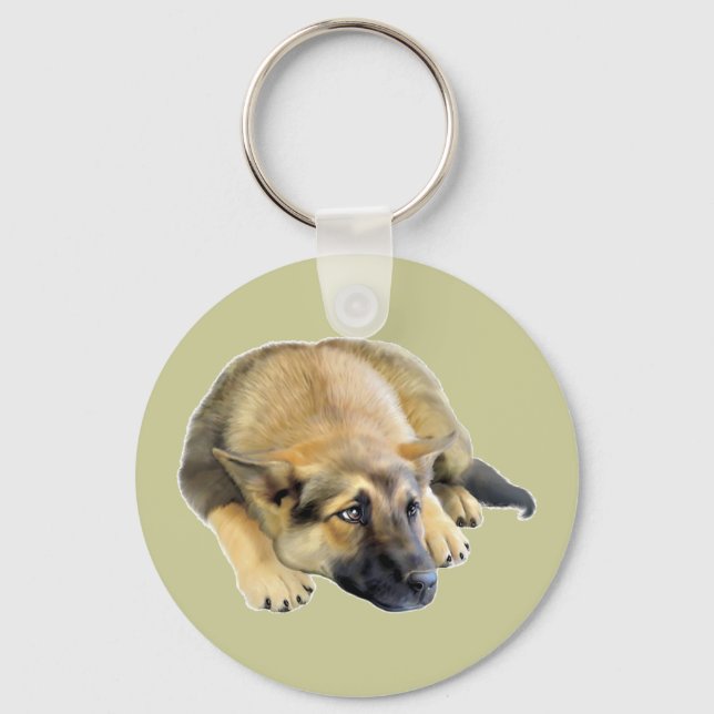 Deutscher Schäferhund Schlüsselanhänger (Vorderseite)
