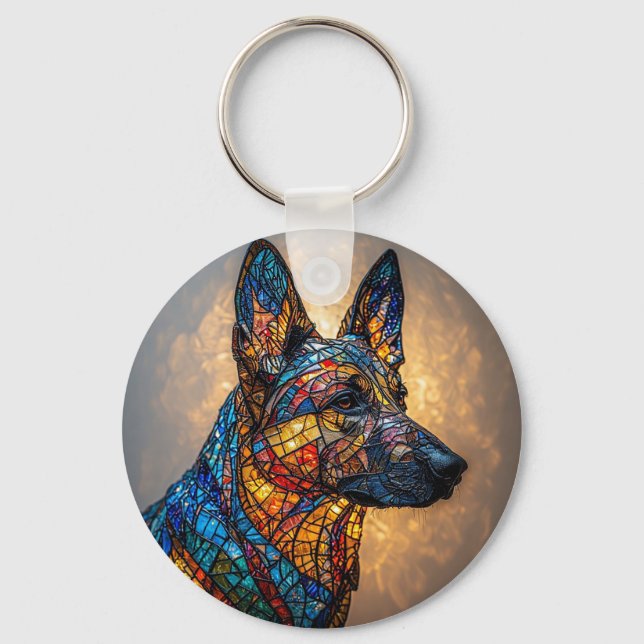 Deutscher Schäferhund Schlüsselanhänger (Vorderseite)