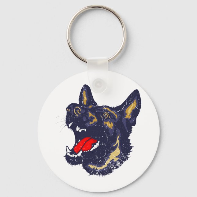 Deutscher Schäferhund Schlüsselanhänger (Vorderseite)