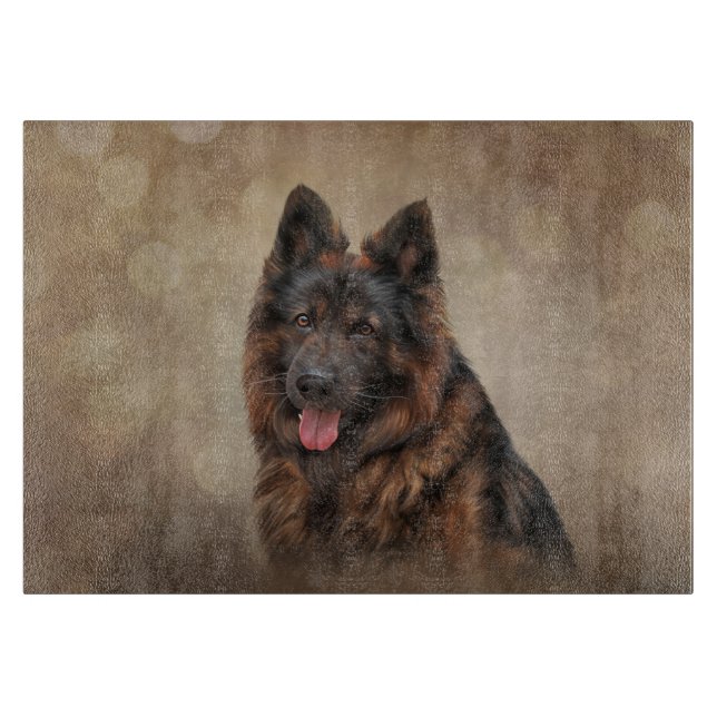 Deutscher Schäferhund Schneidebrett (Vorderseite)