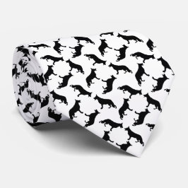 Deutscher Schäferhund schwarz Krawatte