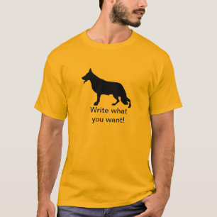 Deutscher Schäferhund schwarz T-Shirt