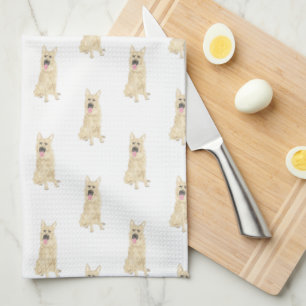 Deutscher Schäferhund (Schwarz & Tan) Geschirrtuch