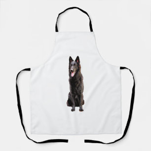 Deutscher Schäferhund Schwarzer Hund Schürze