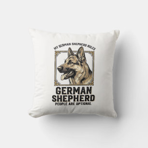 Deutscher Schäferhund-Shirt für Hunde-Liebhaber Vi Kissen