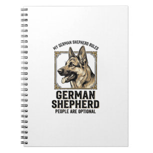 Deutscher Schäferhund-Shirt für Hunde-Liebhaber Vi Notizblock