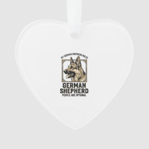 Deutscher Schäferhund-Shirt für Hunde-Liebhaber Vi Ornament