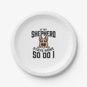 Deutscher Schäferhund-Shirt Kein Schäferhund Kein Pappteller