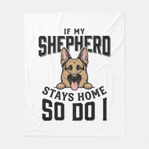 Deutscher Schäferhund-Shirt Kein Schäferhund Keine Fleecedecke