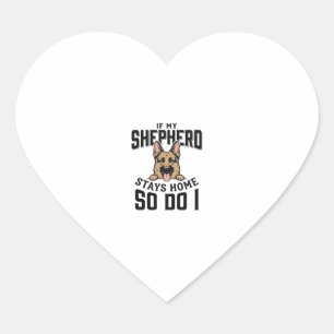 Deutscher Schäferhund-Shirt Kein Schäferhund Keine Herz-Aufkleber
