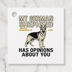 Deutscher Schäferhund-Shirt Lustige Vintage-Prägun Geschenkanhänger