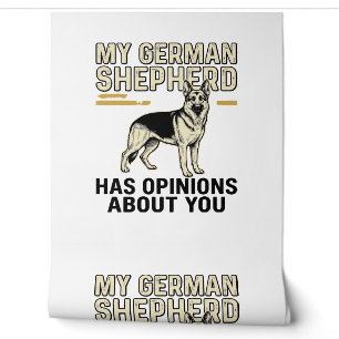 Deutscher Schäferhund-Shirt Lustige Vintage-Prägun Tapete