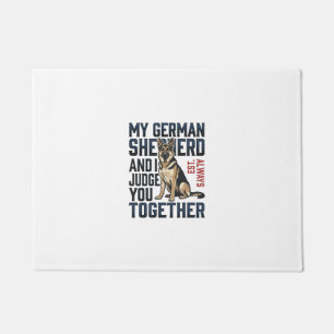 Deutscher Schäferhund-Shirt Lustiger Hundeliebhabe Fußmatte