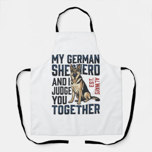 Deutscher Schäferhund-Shirt Lustiger Hundeliebhabe Schürze