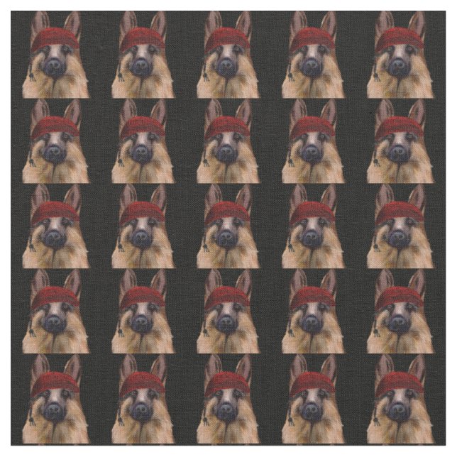 Deutscher Schäferhund Stoff (Nahaufnahme)