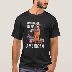 Deutscher Schäferhund stolz darauf, ein Amerikaner T-Shirt