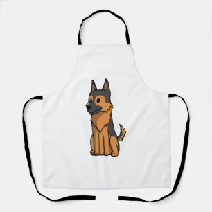 Deutscher Schäferhund Süße Cartoon Schürze