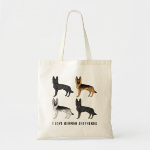 Deutscher Schäferhund Süße Hunde Ich Liebe Deutsch Tragetasche