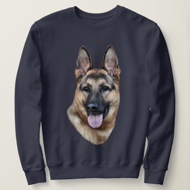 Deutscher Schäferhund Sweatshirt (Design vorne)