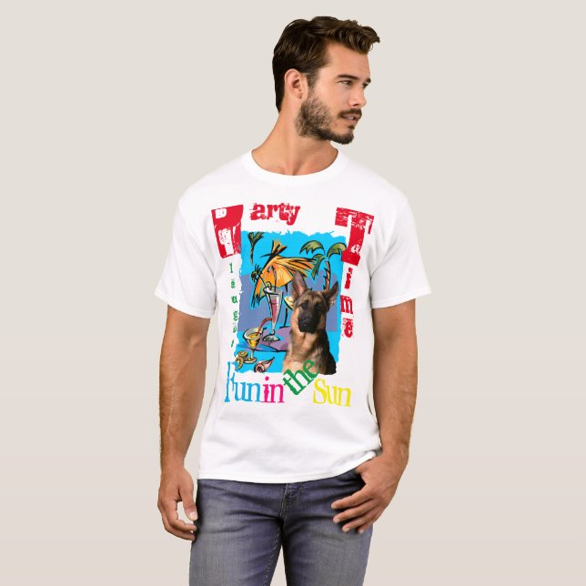 Deutscher Schäferhund T-Shirt (Vorne ganz)