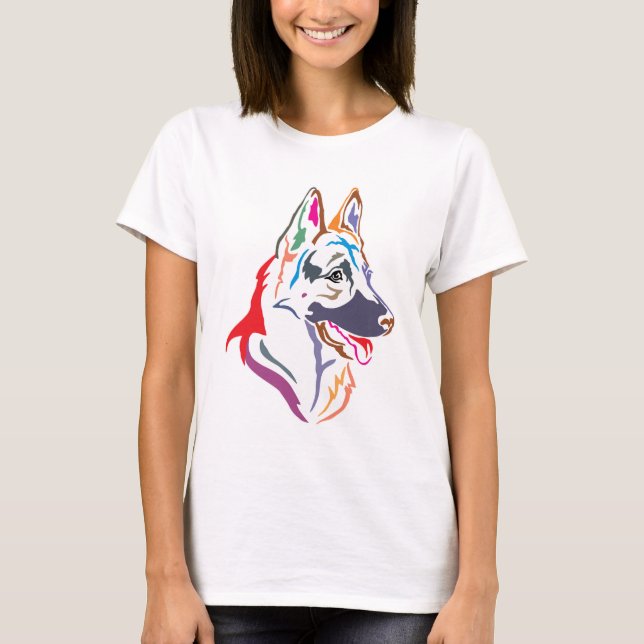 Deutscher Schäferhund T-Shirt (Vorderseite)