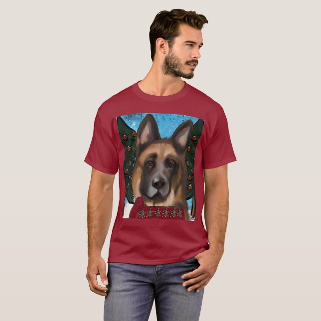 Deutscher Schäferhund T-Shirt (Vorne ganz)