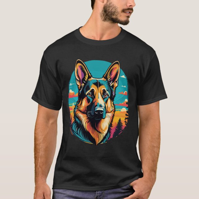 Deutscher Schäferhund T-Shirt (Vorderseite)