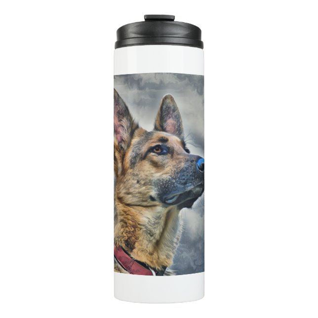 Deutscher Schäferhund Thermosbecher (Vorderseite)