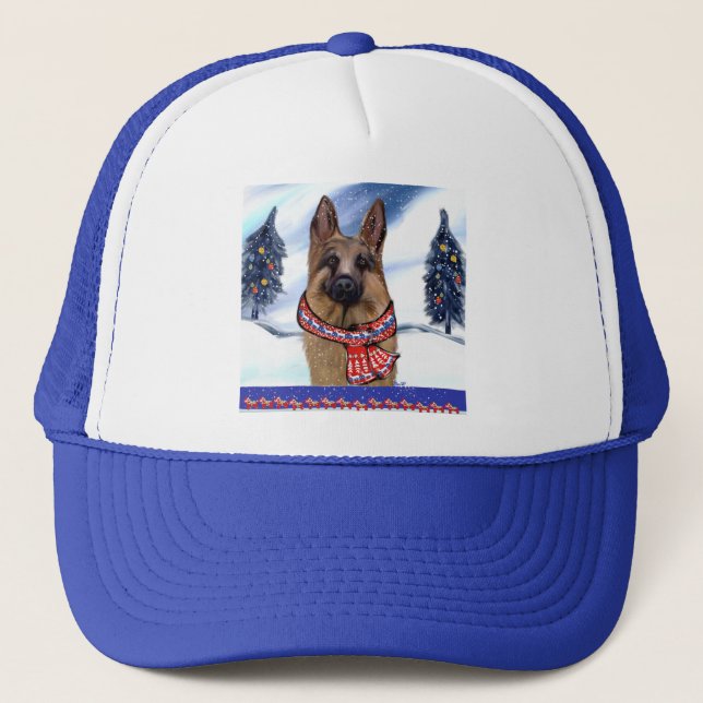 Deutscher Schäferhund Truckerkappe (Vorderseite)