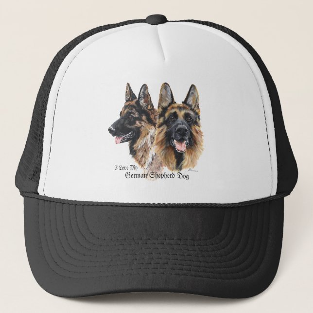 Deutscher Schäferhund Truckerkappe (Vorderseite)