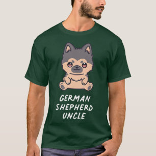 Deutscher Schäferhund Uncle Kawaii Anime Dog Lover T-Shirt