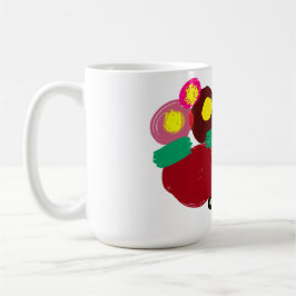 Deutscher Schäferhund und Blumen gut Kaffeetasse