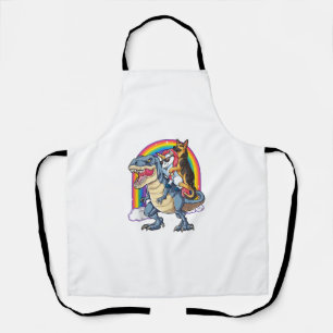 Deutscher Schäferhund Unicorn Dinosaur T rex Funny Schürze