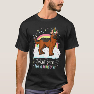 Deutscher Schäferhund Unicorn Idee T-Shirt