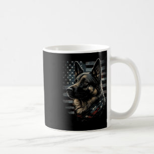 Deutscher Schäferhund USA-Flagge Patriotischer Sch Kaffeetasse