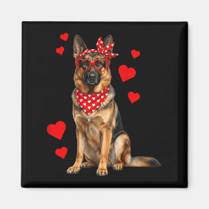 Deutscher Schäferhund Valentinstag Hunde Liebhaber Magnet