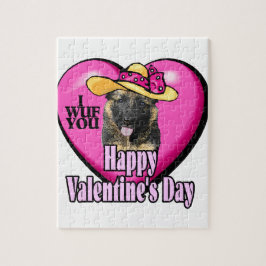 Deutscher Schäferhund-Valentinstag Puzzle