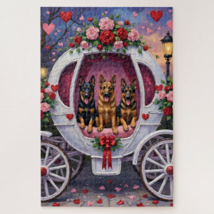 Deutscher Schäferhund Valentinstag Puzzle