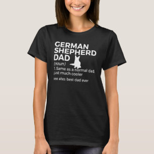 Deutscher Schäferhund Vater Definition Bester Vate T-Shirt
