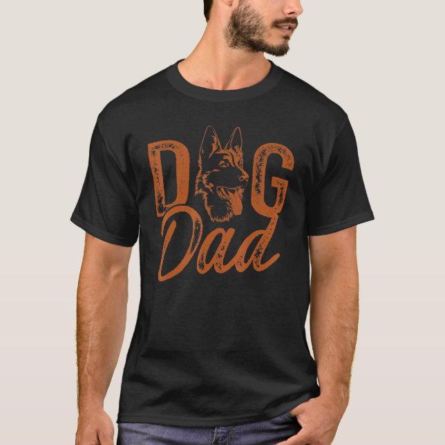 Deutscher Schäferhund Vater Deutscher Schäferhund T-Shirt (Vorderseite)