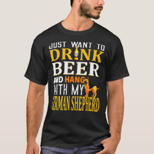 Deutscher Schäferhund Vater Dog Vater Beer T-Shirt