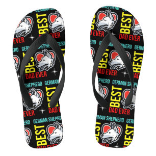 Deutscher Schäferhund-Vater Flip Flops