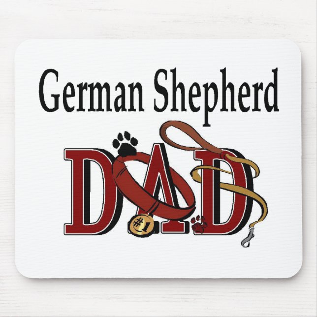 Deutscher Schäferhund Vater Geschenke Mousepad (Vorne)