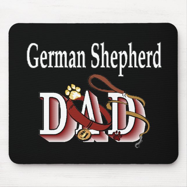 Deutscher Schäferhund Vater Geschenke Mousepad (Vorne)