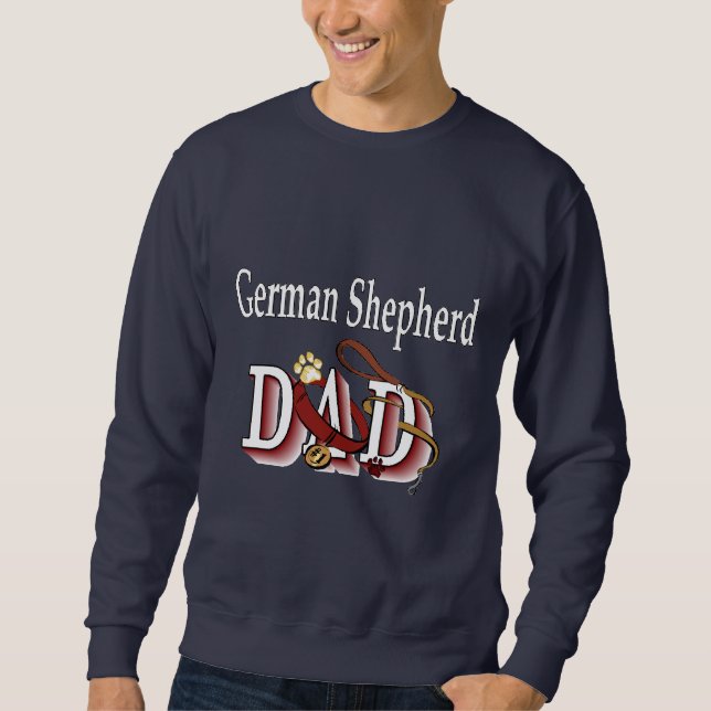 Deutscher Schäferhund Vater Geschenke Sweatshirt (Vorderseite)